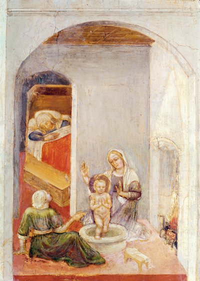 The Birth of St. Nicholas, from Stories of St. Nicholas of Bari by Gentile da Fabriano